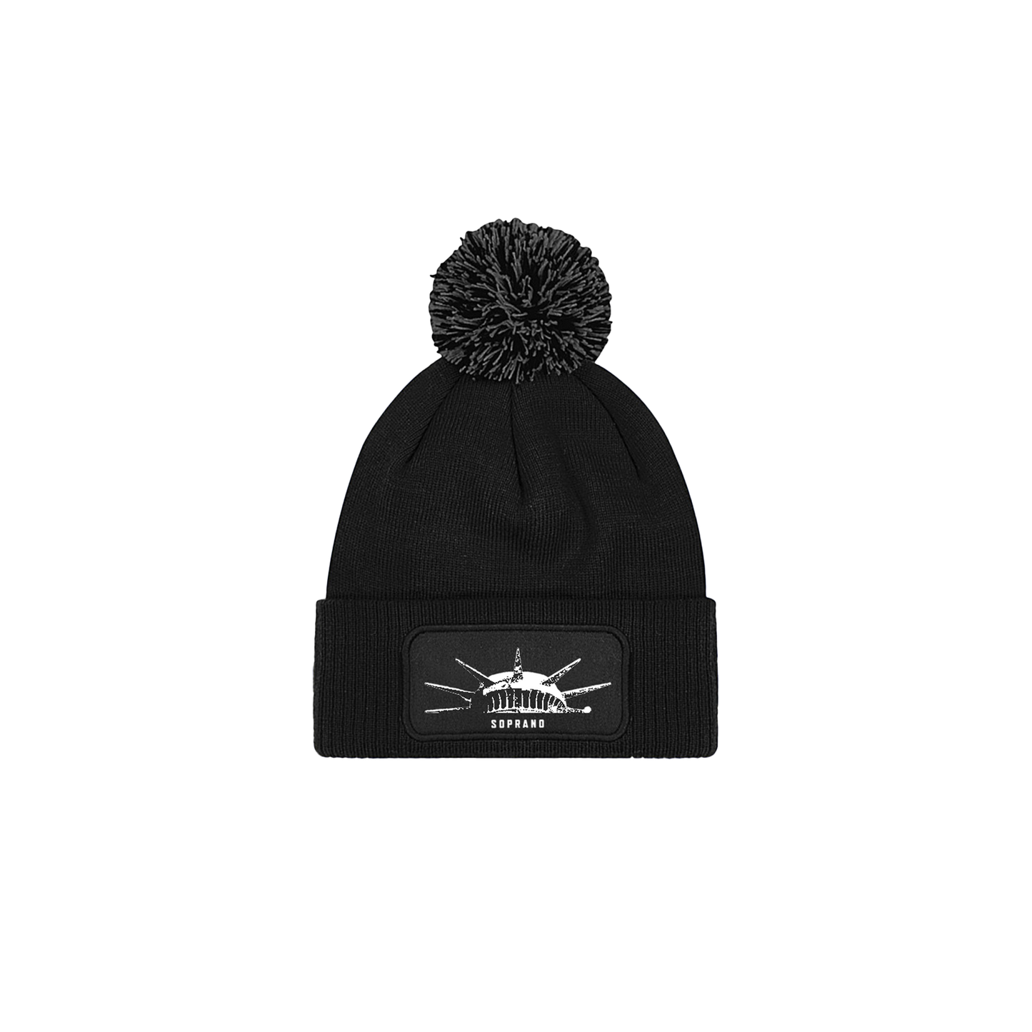 BONNET POMPON "ÉMANCIPATION" NOIR