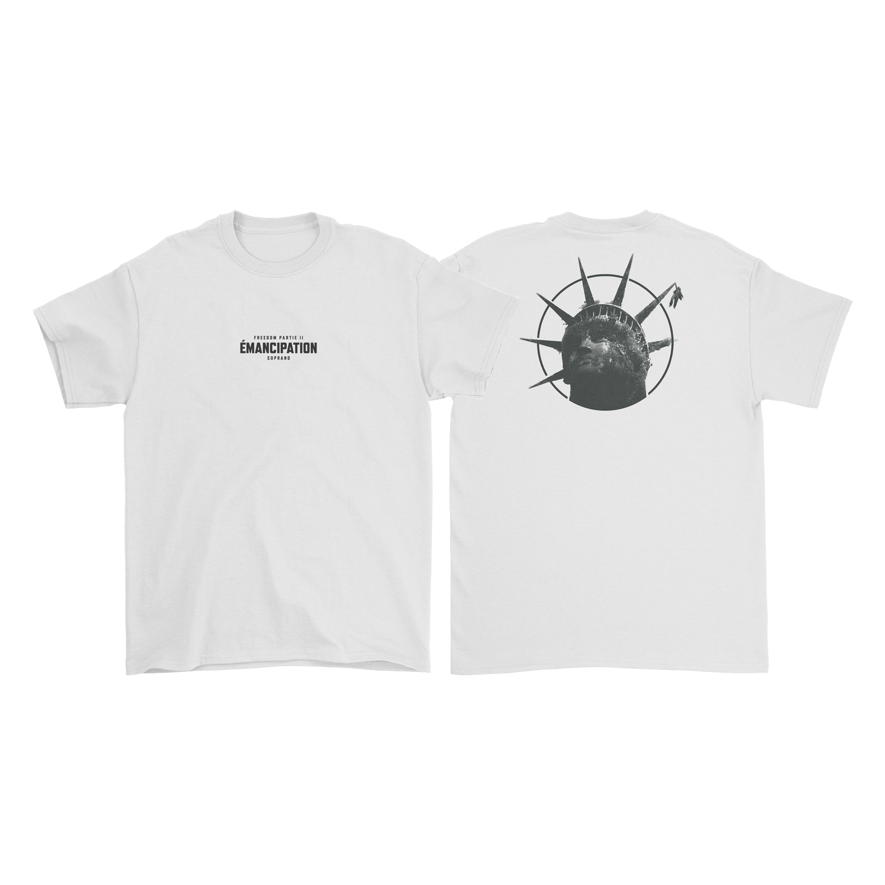 T SHIRT "ÉMANCIPATION" BLANC