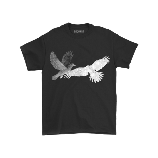 T-Shirt - «COLOMBE ET CORBEAU»