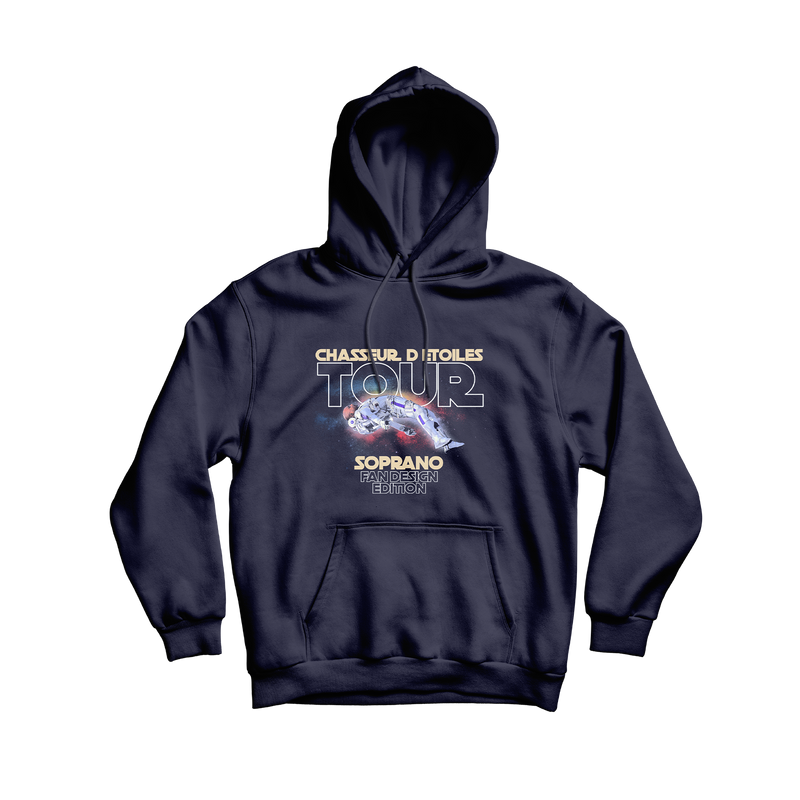 SWEAT CAPUCHE "FAN DESIGN" - MARINE