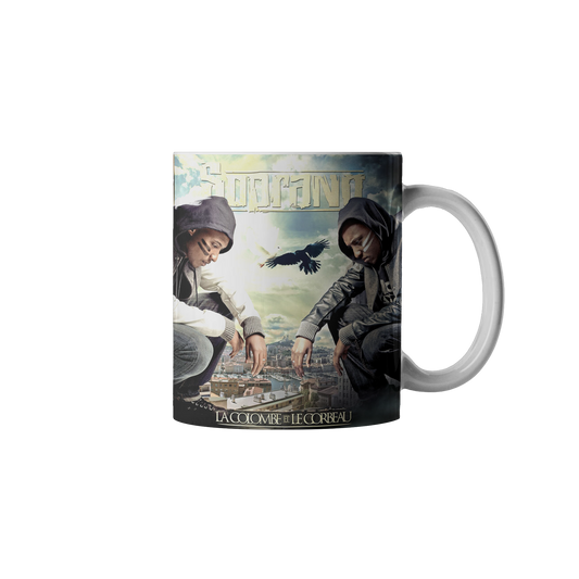 MUG "LA COLOMBE ET LE CORBEAU"