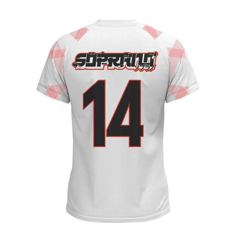 MAILLOT "SOPRANO 14" - BLANC/ROUGE