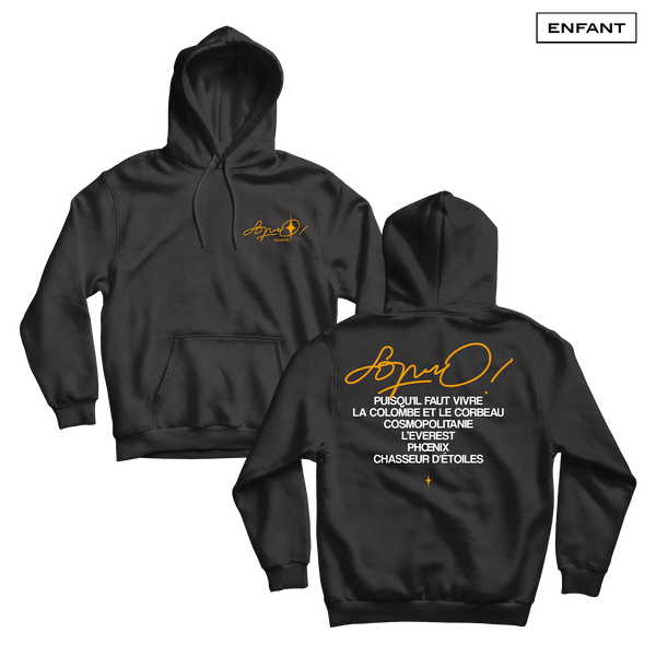 SWEAT CAPUCHE ENFANT "COLLECTORS" - NOIR