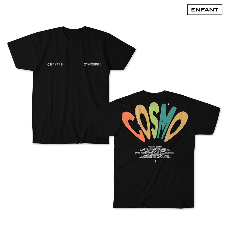 T-SHIRT ENFANT "COSMO" - NOIR