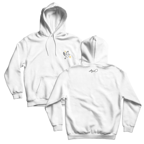SWEAT CAPUCHE "ROULE" - BLANC