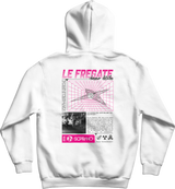 sweat capuche le fregate blanc dos