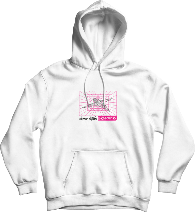 sweat capuche le fregate blanc face