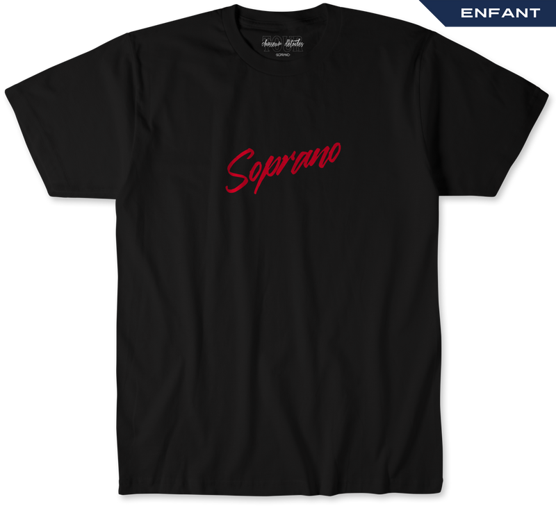 Tee shirt soprano garcon sales