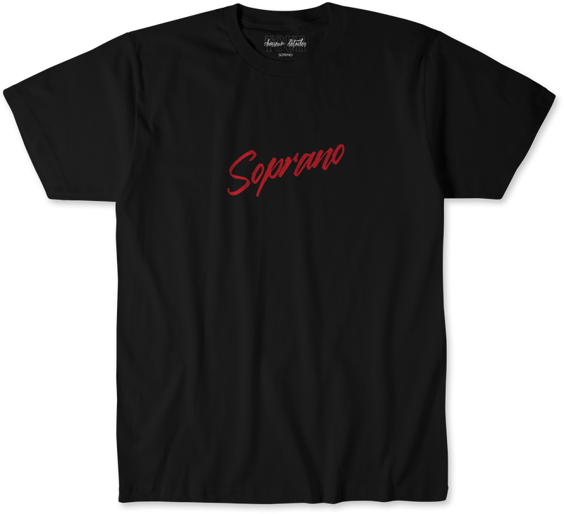 t-shirt team soprano noir face
