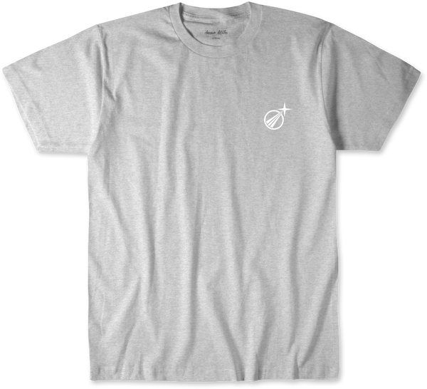 t-shirt galaxie gris chiné face