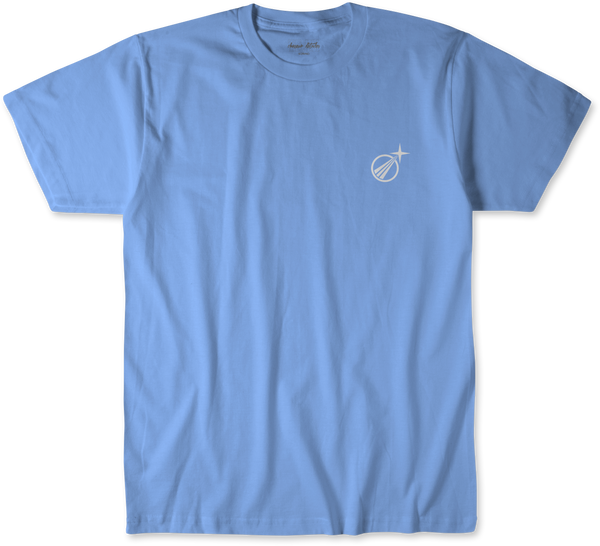 t-shirt galaxie bleu ciel face soprano