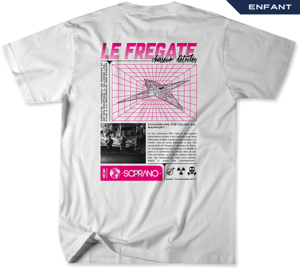 t-shirt enfant le frégate blanc dos soprano