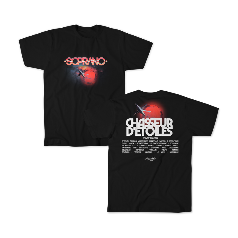 T-SHIRT "LE VAISSEAU " - NOIR